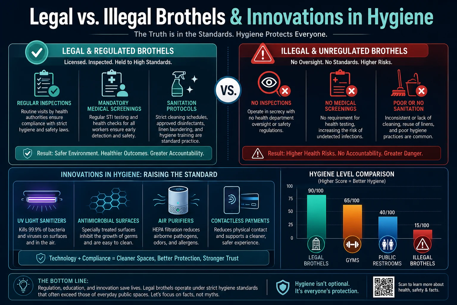 Are Brothels Cleaner Than People Expect? infographic