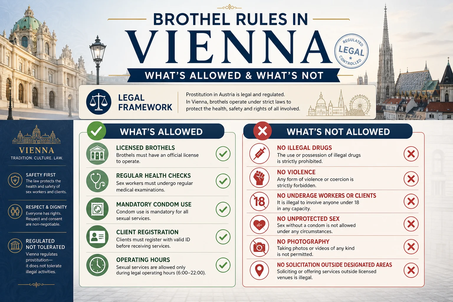 Brothel Rules in Vienna: What's Allowed, What's Not & How to Behave infographic