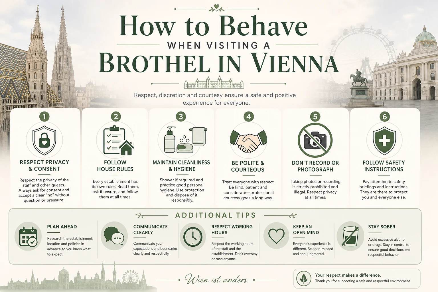 Brothel Rules in Vienna: What's Allowed, What's Not & How to Behave infographic