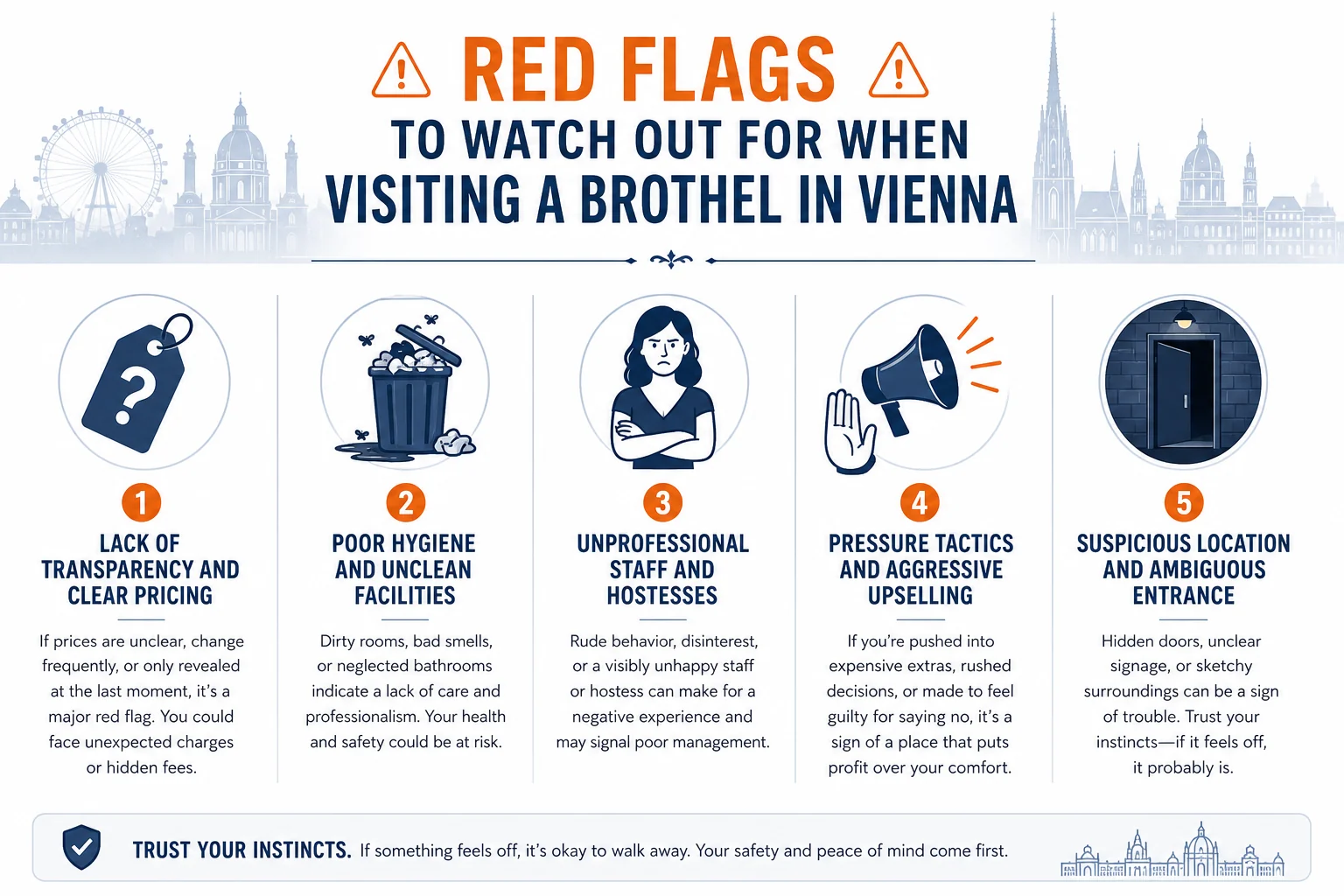 Red Flags to Watch Out for When Visiting a Brothel in Vienna infographic